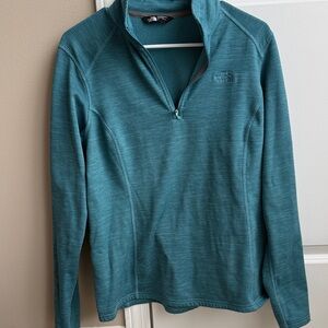 The North Face Turquoise Half-Zip Fleece